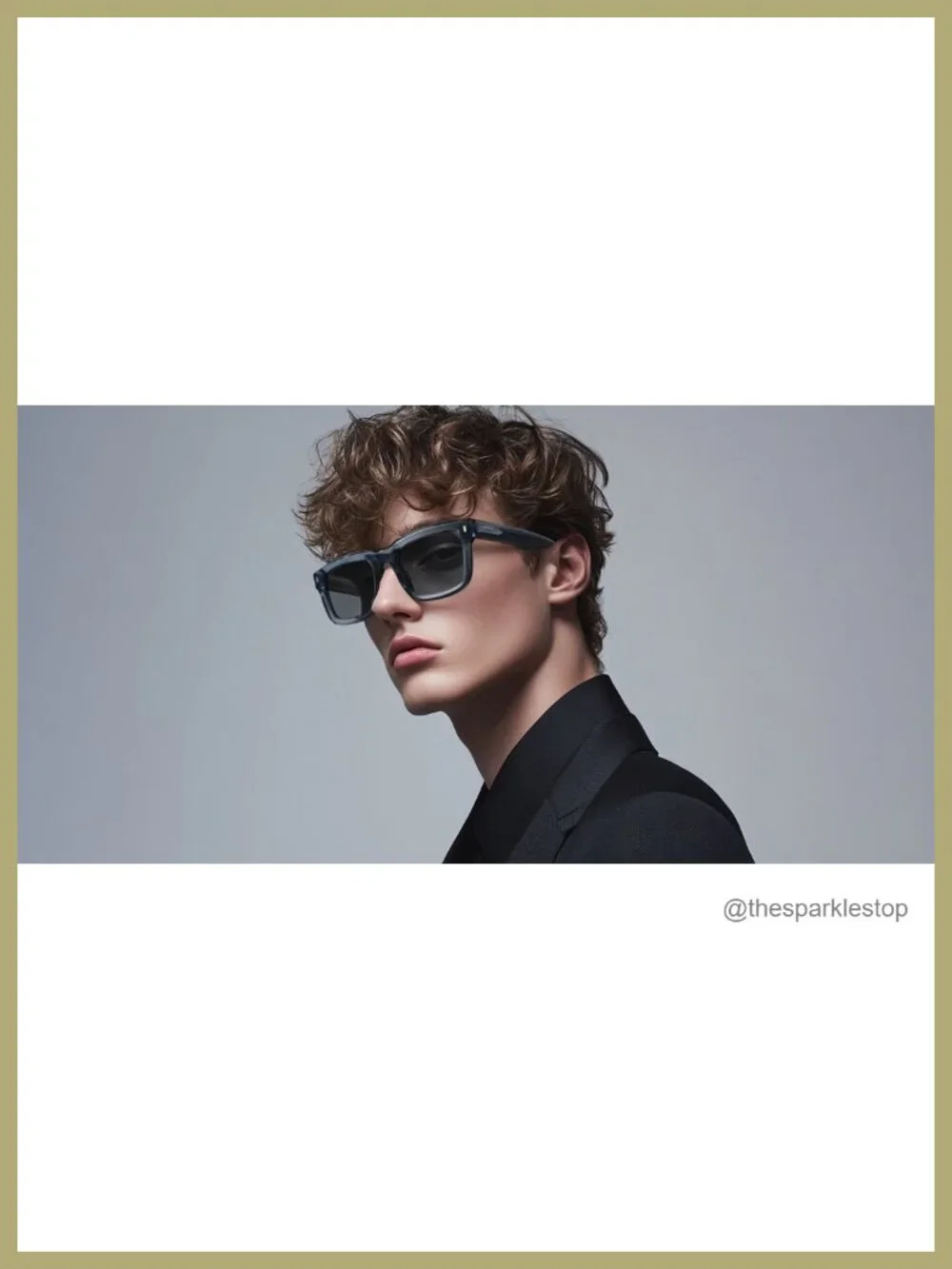 Chunky Rectangle Polarized Sunglasses - Retro Thick Frame UV400 Protection